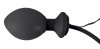 Korek analny lateksowy z wibracjami pompowany Fanny Hill's 12 cm czarny